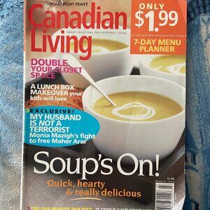 2/$30 Canadian Living Magazine March 2006 Vol 31 No 3 Soup's On Vintage